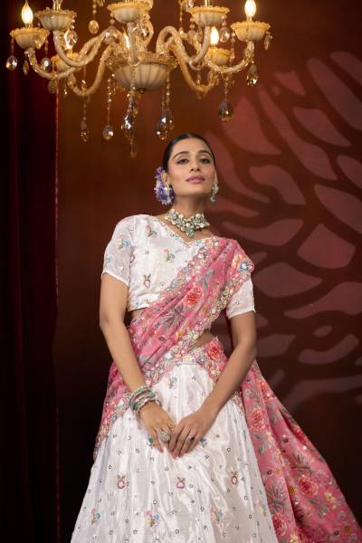 ANJANI ART 1085 TO 1090 DESIGNER NET LEHENGA CHOLI WHOLESALER IN INDIA